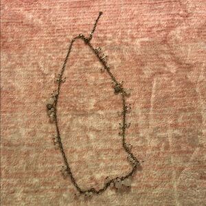 J. Crew Silver and White Necklace